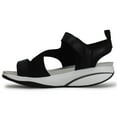 thumbnail image 2 of MBT Womens Aza Leather Synthetic Black Sandals 9 US, 2 of 4