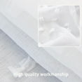 thumbnail image 5 of DriftAway Lily White Pinch Pleated Voile Sheer Blackout Curtain Liner Embroidered with Pom Pom 2 Panels Lined Grommet Curtain for Kids Nursery Room 84"L x 52"W Blackout Off White, 5 of 5