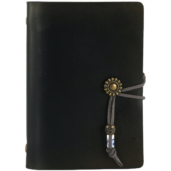 Journal en Cuir Journal à Feuilles Mobiles Bloc-Notes Journal Vintage Bloc-Notes d'Écriture Bloc-Notes A7