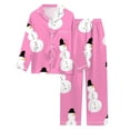 thumbnail image 5 of Women's Lounge Sets – Comfortable Cotton Pajama Sets, Cozy Sleepwear for Relaxing Evenings Women's Christmas Themed Printed Long Sleeve Pajama Set Festive Loungewear For Cozy Holidays, 5 of 5