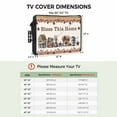 thumbnail image 3 of Outdoor TV Cover 70 to 75 Inches, Bless This Home Farmhouse Country Star Barn Bucket Berry Waterproof TV Cover with Remote Control Pocket, Flat Screen TV Cover Protector for Outside TV, 3 of 6