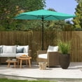 thumbnail image 5 of Favory Rectangular Patio Umbrellas for Outdoor, Outdoor Table Umbrella, Large Outdoor Patio Umbrellas with 6 Sturdy Ribs for Market, Garden, Pool,Teal green, 5 of 8