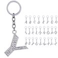 thumbnail image 2 of Porte-clés Design Strass A à Z Pendentif Porte-Clés pour Décoration de Sac à Main, 2 of 8