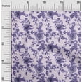 thumbnail image 2 of oneOone Cotton Poplin Violet Fabric Floral Craft Projects Decor Fabric Printed By The Yard 56 Inch Wide, 2 of 4