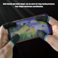 thumbnail image 2 of ZheElen 2 Pcs Gaming Controller Gloves Touch Screen Elastic Sleeves Breathable Fingertips Cover Accessory for Computer Laptop Black Yellow, 2 of 9