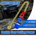 thumbnail image 2 of Cable Snatch Block FITHOIST de 2 toneladas con cadena G80, 3 poleas, 3/8, 2 of 7