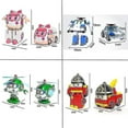 thumbnail image 3 of 6pcs/set Korea Toys Robocar Poli Transformation Robot Poli Amber Roy Car Model Anime Action Figure Toys For Children_aa, 3 of 4