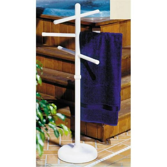 Portable Outdoor 3 Bar Towel Tree - Bone