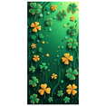 thumbnail image 2 of Green Shamrock St Patrick's Day Floral Backdrop Banner Party Background Decorations Lucky Props Event Decor Celebrations Festive Display, 2 of 8