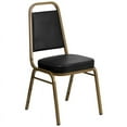 thumbnail image 2 of (10 PACK) Trapezoidal Back Banquet Dining Chair with Black Vinyl - Commercial Quality Restaurant Chair, 2 of 7