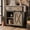 Gray, variant on FvMuCore Buffet Cabinet Farmhouse Sideboard, Coffee Bar with Sliding Barn Door, Sideboard Storage Cabinet, Adjustable Shelves, 11.8 x 27.6 x 31.5 Inches, Rustic Brown