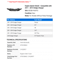 thumbnail image 2 of Engine Splash Shield - Compatible with 2011 - 2014 Dodge Charger 2012 2013, 2 of 2