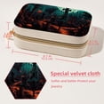 thumbnail image 5 of Halloween Cemetery Portable Velvet Organizer Box with Removable Compartment - Earring Holder, Necklace Holder, and Travel Organizer - Gift, 5 of 7
