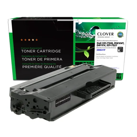 Remanufactured Clover Imaging High Yield Toner Cartridge compatible with Dell B1260/B1265