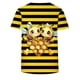 thumbnail image 4 of Tops de Cuello Redondo para las Mujeres Casual de Moda Impresa Camiseta de Manga Corta Top, 4 of 5