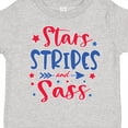 thumbnail image 4 of Inktastic 4th of July Stars Stripes and Sass Blue and Red Stars Girls Toddler T-Shirt, 4 of 5
