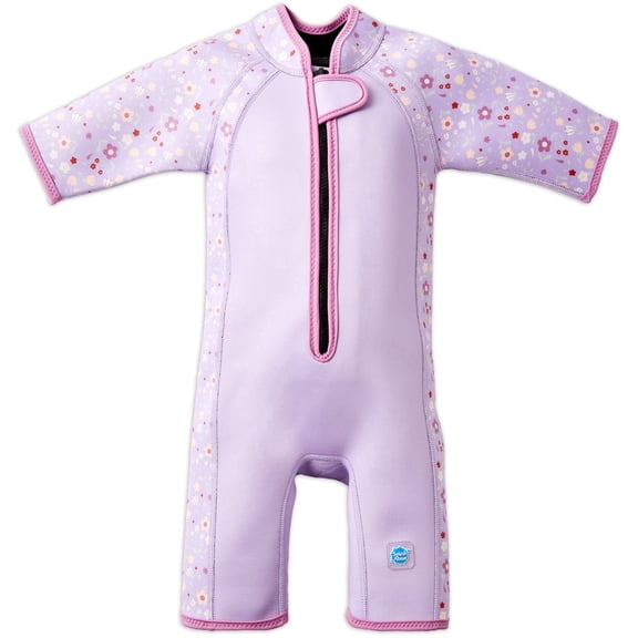 Splash About Girls Shorty Wetsuit, Lilac Spring, 2-4 Years