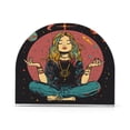 thumbnail image 6 of Qxltty Meditating Woman Outer Space Acrylic Napkin Holder Set of 2 Transparent Dining Table Kitchen Cafeteria Home Decor 4.1x4.9x1.97in, 6 of 9