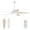 White, variant on Costway 52" Ceiling Fan with LED Lights & Remote Control 1/2/4/8H Timer & 3 Fan Speeds
