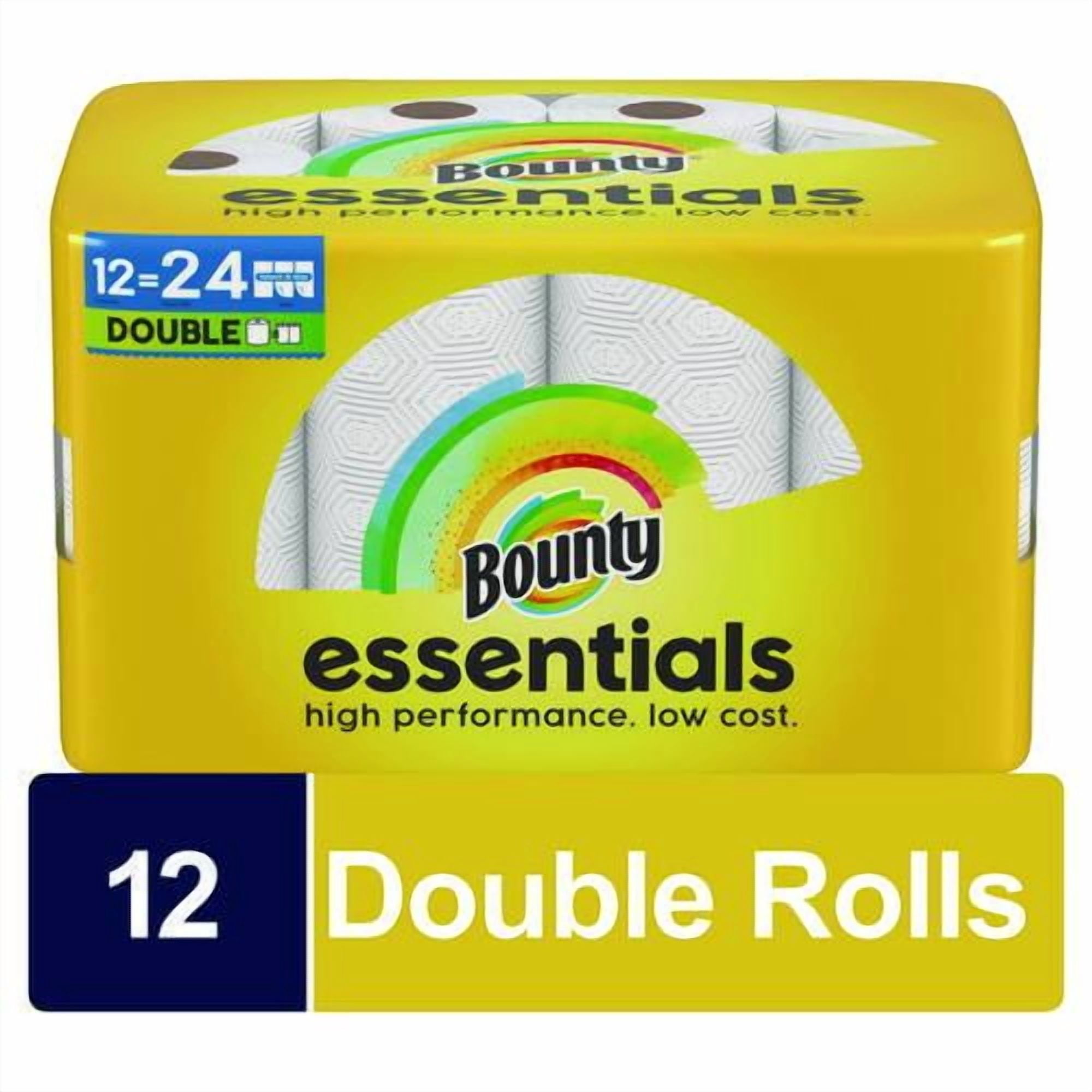 Essentials Select-A-Size Kitchen Roll Paper Towels, 2-Ply, 108 Sheets/Roll, 12 Rolls/Carton | Bundle of 2