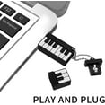 thumbnail image 5 of Unidad flash USB de 64 GB, Pen Drive USB 2.0, memoria portátil, llave USB de 64 GB, linda unidad flash de piano para PC, tableta, TV, automóvil, etc. (piano negro) Rojo Verde Cocina, Decoración y Otros, 5 of 5
