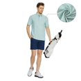 thumbnail image 3 of M MAELREG Mens Polo Shirts Short Sleeve Dry Fit Jacquard Performance Moisture Wicking Casual Pocket Golf Shirts for Men, 3 of 6