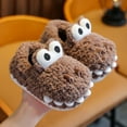 thumbnail image 2 of Vedolay Toddler Girls Slippers Boys Winter Warm Slippers Plush Cute Bedroom Indoor Shoes Coffee,27, 2 of 4