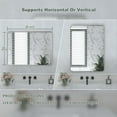 thumbnail image 5 of VIPLOOK Framed Wall Mounted Bathroom Vanity Mirror 22" * 30" - Brushed Nickel, 5 of 5