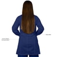 thumbnail image 4 of HeedFit Women's Poly-Cotton Lab Coat 35-Inch Length, m, Navy, 4 of 6
