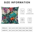 thumbnail image 5 of JRXY  Tropical Plants Throw Pillow Covers,Tropical Flower Leaves Home Decorative Throw Pillow Case Cushion Cover for Sofa Couch White Green White, 5 of 5