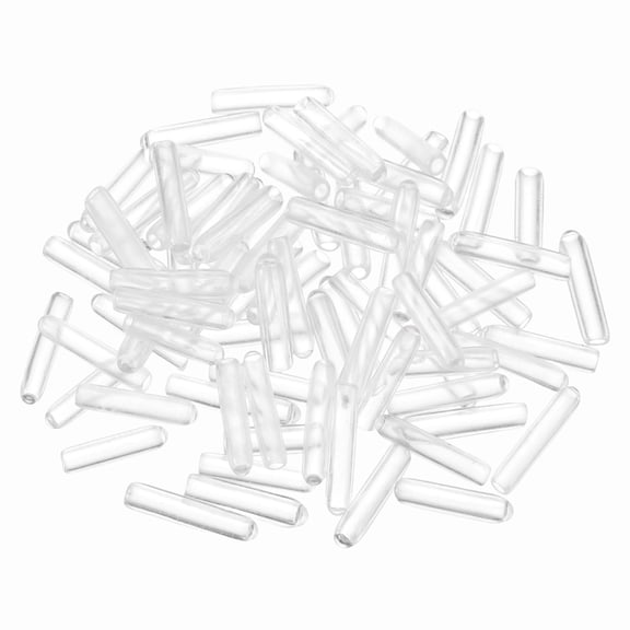 Uxcell 2mm ID Rubber End Caps, 100Pcs Round Tube Bolt Cap Cover