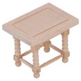 thumbnail image 4 of Dollhouse Teatable, Exquisite Craftsmanship Birch Wood European Elegant Rectangle Dollhouse Coffee Table  For Dollhouse Inside Decoration For Children, 4 of 8