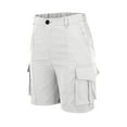 thumbnail image 4 of QIJUNTUO ​Women's Utility Multi Pocket Outdoor Shorts With Durable Construction For Trail Hiking Adventures And Camping Gear​ White, 4 of 8