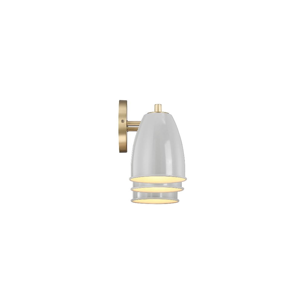Designers Fountain Biba 24 inch 3-Light Brushed Gold Modern Bathroom Vanity Light Fixture with Grey Sky Metal Shades, D287M-3B-BG