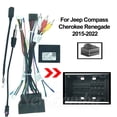 thumbnail image 1 of 16 Pin For Jeep Compass Cherokee Renegade 2015 - 2022 Canbus Android Player Power Cable Audio Adaptor Dash Trim kit Facia Panel, 1 of 1