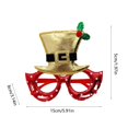 thumbnail image 3 of Ganfancp Christmas New Hat Glasses Christmas Dress Up Party Carnival Decoration High Class Feeling Dress Up Glasses Frames Liquidación Ventas Hoy Ofertas Prime Monturas de Gafas X1, 3 of 6