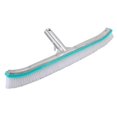 thumbnail image 4 of 18in Swimming Pool Brush Plastic Nylon Stainless Steel Cleaning Tool for Wall Floor Lake Blue, 4 of 5