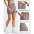 thumbnail image 3 of G4Free Athletic Shorts for Women Shockcord Sweat Shorts Summer Casual Lounge Shorts with Pockets Smoofit Modal Soft, 3 of 7