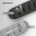 thumbnail image 5 of PROIRON Adjustable Ankle Weights set of 2, PU leather, 1-5lb per leg, Comfortable, Night-Safe Reflectivity, Grey, 5 of 8