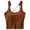 Coffee, variant on Women's Solid Color Slim Fit Thin Strap Tank Top for Sports and Layering Base Coat
