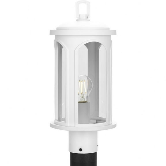 P540033-028-Progress Lighting-Gables - 1 Light Outdoor Post Lantern made with Durashield for Coastal Environments-Satin White Finish