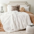 thumbnail image 2 of Battilo White Faux Fur Throw Blanket,Fluffy Cozy Soft Warm Fur Throws,Ivory Plush Blanket,50"x60", 2 of 8
