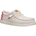 thumbnail image 5 of HEYDUDE Men Wally Americana Il, 4th of July Patriotic Shoes , Off-White, 7, 5 of 6