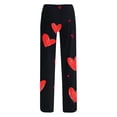 thumbnail image 5 of Xcmzpl Lounge Pants for Men Elastic Waist Drawstring Yoga Workout Bottoms Funny Love Heart Graphic Sleep Pants Big and Tall Bottoms, 5 of 6