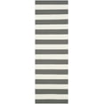 thumbnail image 2 of SAFAVIEH Montauk Saranna Striped Cotton Runner Rug, Grey/Ivory, 2'3" x 13', 2 of 5