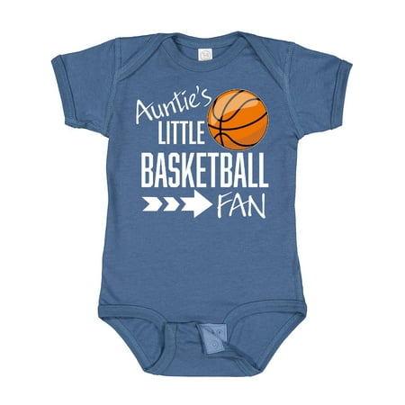 

Inktastic Auntie s Little Basketball Fan Boys or Girls Baby Bodysuit