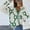 White, variant on Delayuji Womens Sweater Fashion Casual Button Down Cardigan Sweater Green Line Pattern Long Sleeve Loose Outwear Coat Spring Clothes