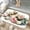 Easter Bunny with Flowers, variant on 1pc Golden Wavy Lines Pattern Absorbent Non-Slip Bathroom Thickened Flannel Rug Decor,Soft,Quick Drying,Suitable For Indoor/outdoor Use,Bathrooms,Bedrooms,Kitchens,Terrace,Laundry Rooms,16"x24"