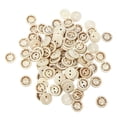 thumbnail image 1 of GOOHOCHY 100 botones de madera "hechos a mano con amor". Botones con letras en forma de cuenco para coser, scrapbooking y ropa (15 mm)., 1 of 8