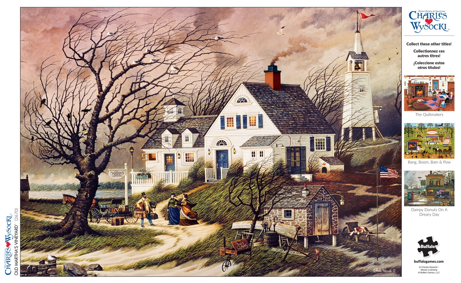 Buffalo Games Charles Wysocki - Old Martha's Vineyard 300 Pieces Jigsaw Puzzle